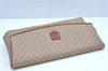 Authentic CELINE Macadam Blason Pattern Clutch Hand Bag PVC Leather Beige J9375