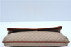 Authentic CELINE Macadam Blason Pattern Clutch Hand Bag PVC Leather Beige J9375