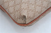 Authentic CELINE Macadam Blason Pattern Clutch Hand Bag PVC Leather Beige J9375