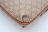 Authentic CELINE Macadam Blason Pattern Clutch Hand Bag PVC Leather Beige J9375
