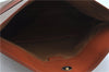 Authentic CELINE Macadam Blason Pattern Clutch Hand Bag PVC Leather Beige J9375