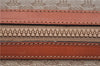 Authentic CELINE Macadam Blason Pattern Clutch Hand Bag PVC Leather Beige J9375