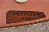Authentic CELINE Macadam Blason Pattern Clutch Hand Bag PVC Leather Beige J9375