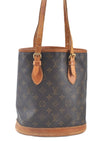Authentic Louis Vuitton Monogram Bucket PM Shoulder Tote Bag M42238 LV J9386