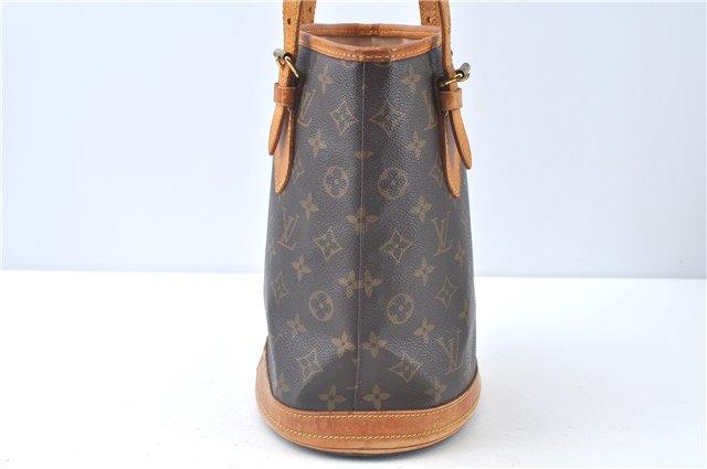 Authentic Louis Vuitton Monogram Bucket PM Shoulder Tote Bag M42238 LV J9386