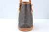 Authentic Louis Vuitton Monogram Bucket PM Shoulder Tote Bag M42238 LV J9386