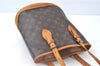 Authentic Louis Vuitton Monogram Bucket PM Shoulder Tote Bag M42238 LV J9386