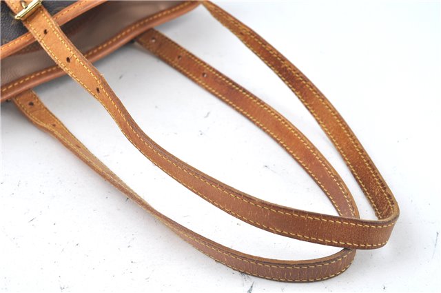 Authentic Louis Vuitton Monogram Bucket PM Shoulder Tote Bag M42238 LV J9386