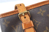 Authentic Louis Vuitton Monogram Bucket PM Shoulder Tote Bag M42238 LV J9386