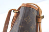 Authentic Louis Vuitton Monogram Bucket PM Shoulder Tote Bag M42238 LV J9386