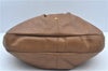 Authentic BURBERRY Vintage Leather Shoulder Bag Brown J9389