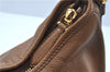 Authentic BURBERRY Vintage Leather Shoulder Bag Brown J9389