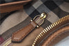 Authentic BURBERRY Vintage Leather Shoulder Bag Brown J9389