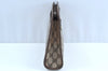 Authentic GUCCI Clutch Hand Bag Purse GG PVC Leather Brown Junk J9394