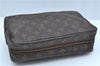 Auth Louis Vuitton Monogram Trousse Toilette 28 Clutch Hand Bag M47522 LV J9402