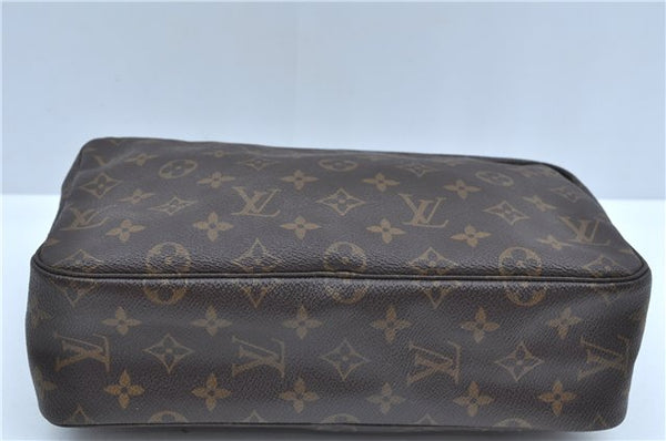 Auth Louis Vuitton Monogram Trousse Toilette 28 Clutch Hand Bag M47522 LV J9402
