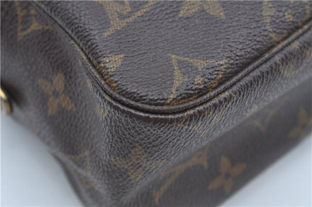 Auth Louis Vuitton Monogram Trousse Toilette 28 Clutch Hand Bag M47522 LV J9402