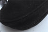 Auth Ferragamo Gancini Suede Leather Beads Shoulder Hand Bag Purse Black J9410