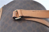 Authentic CELINE Macadam Blason Shoulder Hand Bag Leather Brown Beige J9411