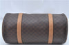 Authentic CELINE Macadam Blason Shoulder Hand Bag Leather Brown Beige J9411