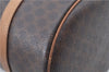 Authentic CELINE Macadam Blason Shoulder Hand Bag Leather Brown Beige J9411