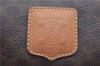Authentic CELINE Macadam Blason Shoulder Hand Bag Leather Brown Beige J9411