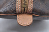 Authentic CELINE Macadam Blason Shoulder Hand Bag Leather Brown Beige J9411
