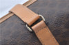Authentic CELINE Macadam Blason Shoulder Hand Bag Leather Brown Beige J9411
