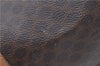 Authentic CELINE Macadam Blason Shoulder Hand Bag Leather Brown Beige J9411
