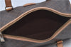 Authentic CELINE Macadam Blason Shoulder Hand Bag Leather Brown Beige J9411