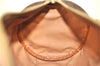 Authentic CELINE Macadam Blason Shoulder Hand Bag Leather Brown Beige J9411
