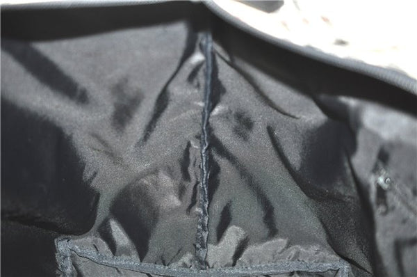Authentic BURBERRY BLUE LABEL Check Shoulder Tote Bag Nylon Leather Beige J9421