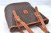 Authentic CELINE Macadam Blason Shoulder Tote Bag Purse PVC Leather Brown J9424