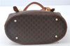 Authentic CELINE Macadam Blason Shoulder Tote Bag Purse PVC Leather Brown J9424