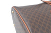 Authentic CELINE Macadam Blason Shoulder Tote Bag Purse PVC Leather Brown J9424