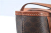 Authentic CELINE Macadam Blason Shoulder Tote Bag Purse PVC Leather Brown J9424