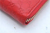 Authentic GUCCI Micro Guccissima Lovely Heart Leather Coin Case 268750 Red J9425