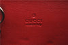 Authentic GUCCI Micro Guccissima Lovely Heart Leather Coin Case 268750 Red J9425