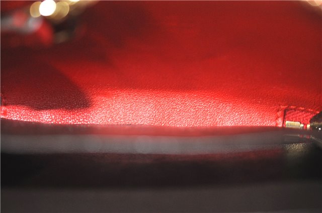 Authentic GUCCI Micro Guccissima Lovely Heart Leather Coin Case 268750 Red J9425