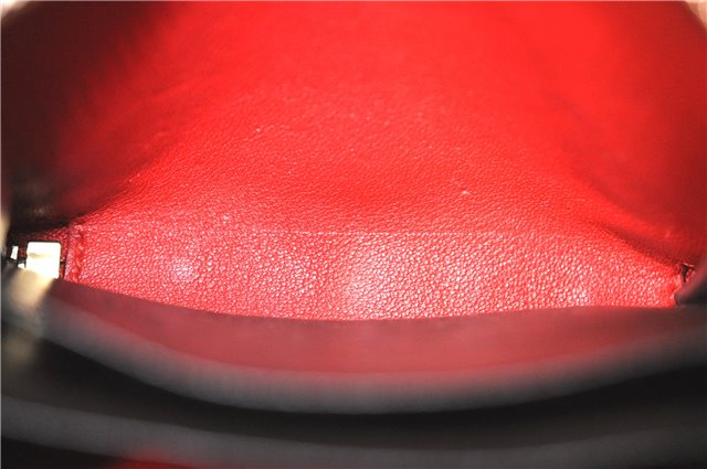 Authentic GUCCI Micro Guccissima Lovely Heart Leather Coin Case 268750 Red J9425