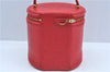 Authentic Louis Vuitton Epi Cannes Red Cosmetic Hand Bag Purse M48037 LV J9432