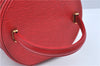 Authentic Louis Vuitton Epi Cannes Red Cosmetic Hand Bag Purse M48037 LV J9432