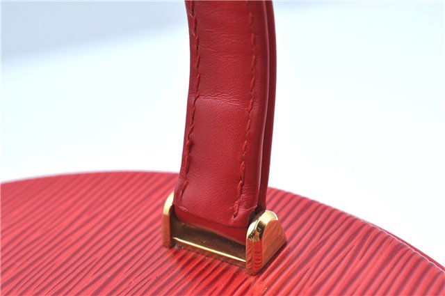 Authentic Louis Vuitton Epi Cannes Red Cosmetic Hand Bag Purse M48037 LV J9432