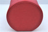Authentic Louis Vuitton Epi Cannes Red Cosmetic Hand Bag Purse M48037 LV J9432