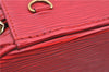 Authentic Louis Vuitton Epi Cannes Red Cosmetic Hand Bag Purse M48037 LV J9432
