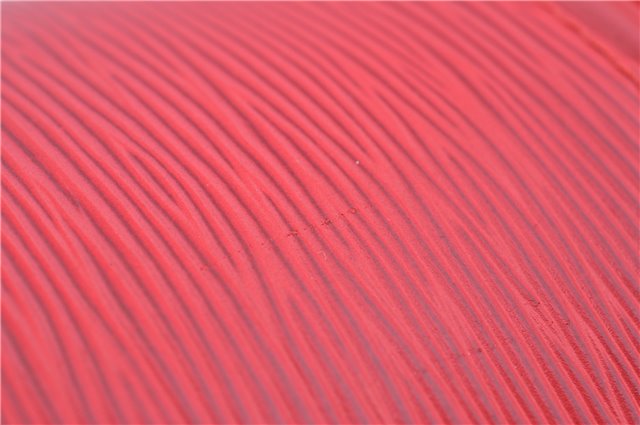 Authentic Louis Vuitton Epi Cannes Red Cosmetic Hand Bag Purse M48037 LV J9432