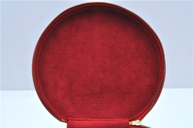 Authentic Louis Vuitton Epi Cannes Red Cosmetic Hand Bag Purse M48037 LV J9432