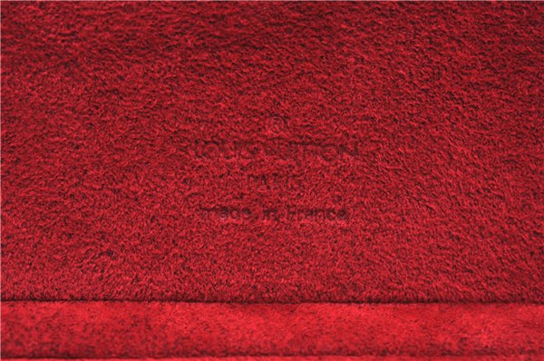 Authentic Louis Vuitton Epi Cannes Red Cosmetic Hand Bag Purse M48037 LV J9432