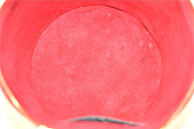 Authentic Louis Vuitton Epi Cannes Red Cosmetic Hand Bag Purse M48037 LV J9432