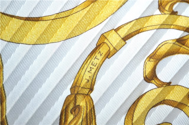 Authentic HERMES Pleats Scarf 